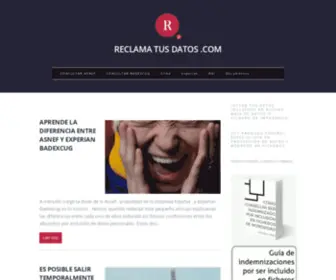 Reclamatusdatos.com(RECLAMA TUS DATOS) Screenshot