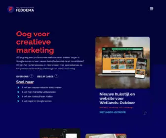 Reclamebureaufeddema.nl(Full-service Reclamebureau Feddema uit Heerenveen) Screenshot