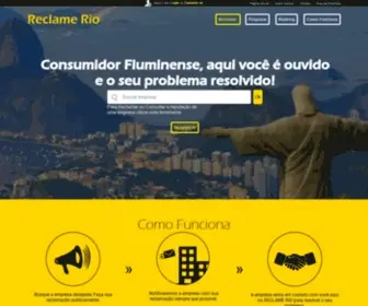 Reclamerio.com.br(Reclame Rio) Screenshot