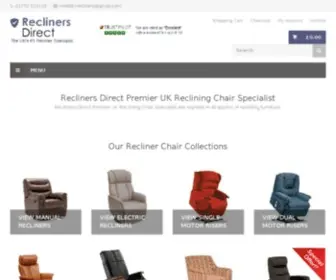 Reclinersdirect.co.uk(Recliner Chairs) Screenshot