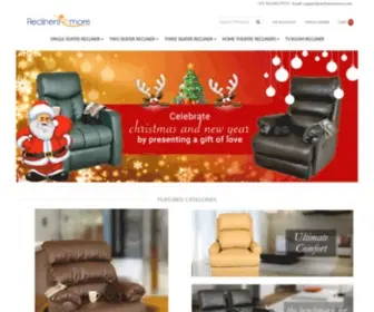 Reclinersnmore.com(Recliners Online in India) Screenshot