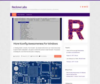 Reclonelabs.com(Creating awesome reconfigurable computing platforms for prototyping) Screenshot