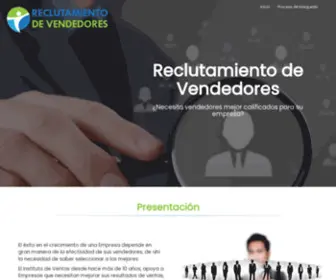 Reclutamientodevendedores.com(Inicio) Screenshot