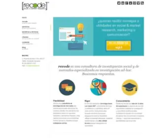 Recodemk.es(Empresa de investigación social y de mercado) Screenshot