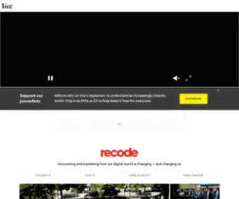 Recode.net(Uncovering and explaining how our digital world) Screenshot