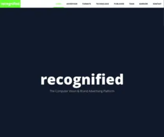 Recognified.com(What you see is what you get) Screenshot