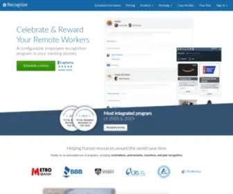 Recognizeapp.com(A social employee recognition & rewards program) Screenshot