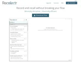 Recollectr.io(Minimally disruptive) Screenshot
