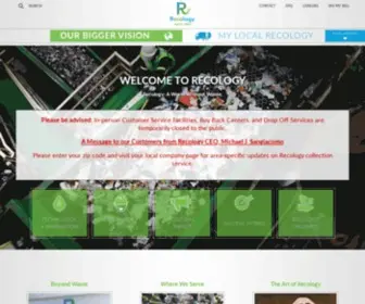 Recology.com(Compost, Recycling, & Landfill) Screenshot