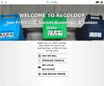 Recologysf.com(Recology San Francisco) Screenshot