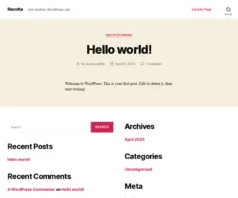 Recolta.eu(Just another WordPress site) Screenshot