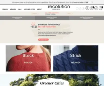 Recolution.de(Faire und Nachhaltige Mode mit grünem Gewissen aus Hamburg) Screenshot