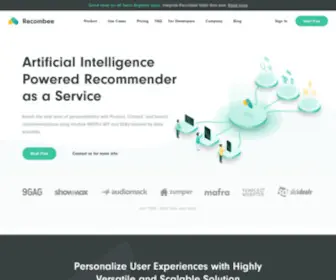 Recombee.com(AI-Powered Real-Time Recommender) Screenshot