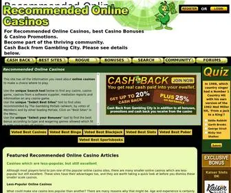 Recommendedonlinecasinos.net Screenshot