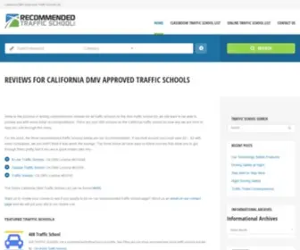 Recommendedtrafficschool.com(Recommended Traffic Schools) Screenshot