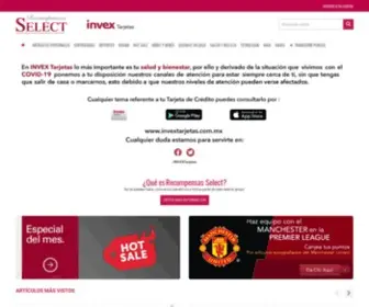 Recompensaselect.com.mx(INVEX Recompensas Select) Screenshot