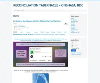 Reconciliationtabernacle.org(Eglise du Message du Temps de la Fin) Screenshot