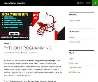 Reconcybersecurity.com(Cyber security courses in Delhi) Screenshot