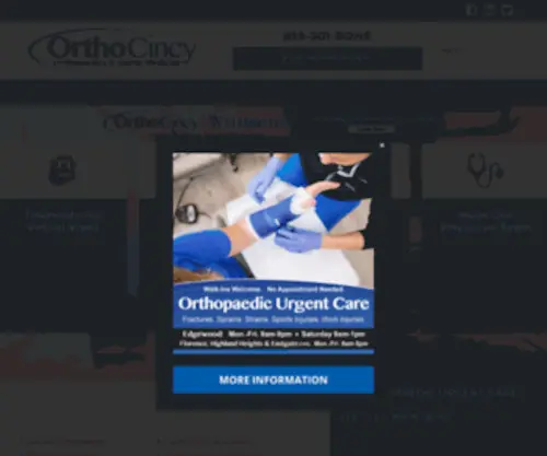 Reconortho.com(Cincinnati & Northern Kentucky Orthopaedic Surgery) Screenshot