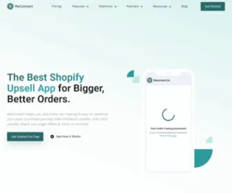 Reconvert.io(Shopify Upsell App) Screenshot