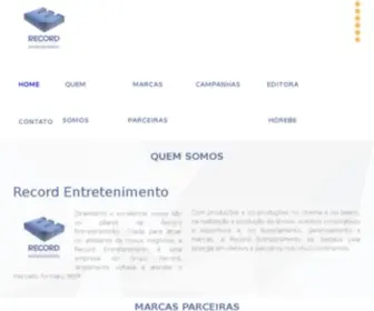 Recordentretenimento.com.br(Record Entretenimento) Screenshot