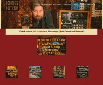 Recordingbootcamp.com(Recording classes and audio training in Los Angeles) Screenshot