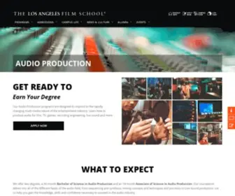 Recordingcareer.com(The Los Angeles Recording School) Screenshot
