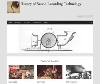 Recordinghistory.org(History of Sound Recording Technology) Screenshot