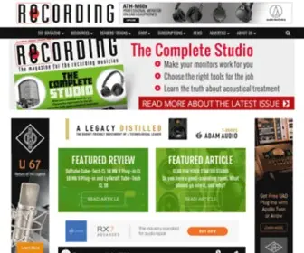 Recordingmag.com(Recording Magazine) Screenshot