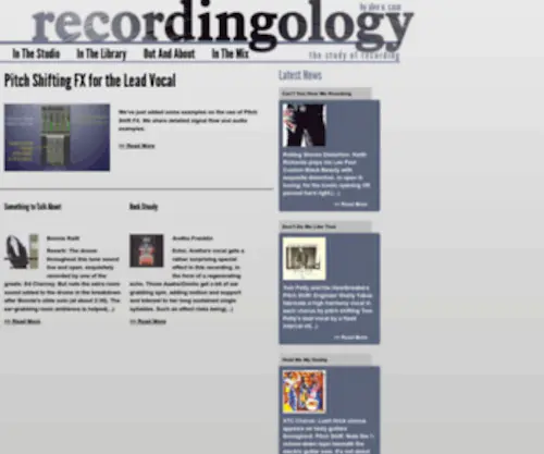 Recordingology.com(Recordingology) Screenshot
