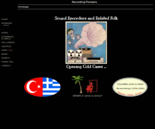 Recordingpioneers.com(Recording Pioneers) Screenshot
