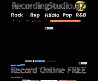 Recordingstudio.bz(The Free Recording Studio Online) Screenshot