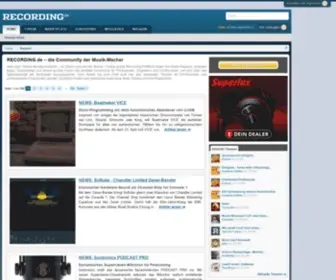Recordingwebservice.net(Magazin) Screenshot