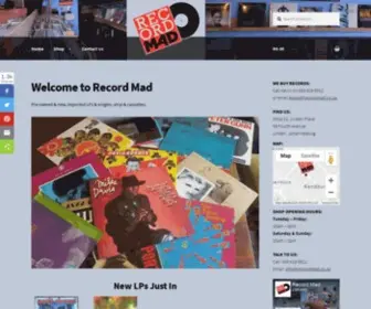 Recordmad.co.za(New & Used vinyl records) Screenshot