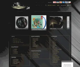 Recordpusher.com(Vinyl Shop) Screenshot