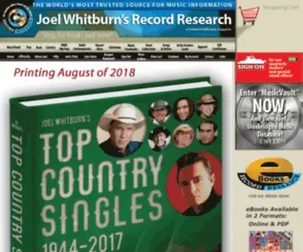 Recordresearch.com(Joel Whitburn's Record Research) Screenshot
