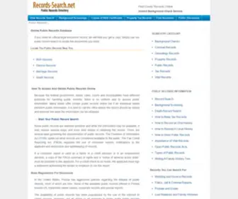 Records-Search.net(Research Public Records) Screenshot