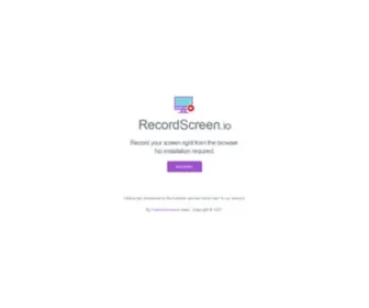 Recordscreen.io(Record your screen right from the browser) Screenshot