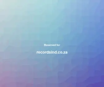 Recordsind.co.za(Recordsind) Screenshot