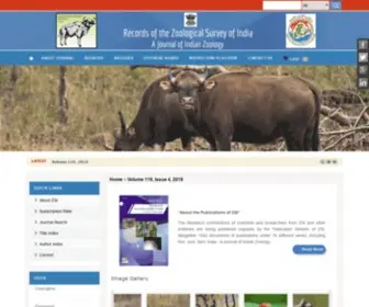 RecordsofZsi.com(Records of the Zoological Survey of India) Screenshot