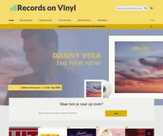 Recordsonvinyl.nl(Records on Vinyl biedt meer dan 20.000 lp's) Screenshot