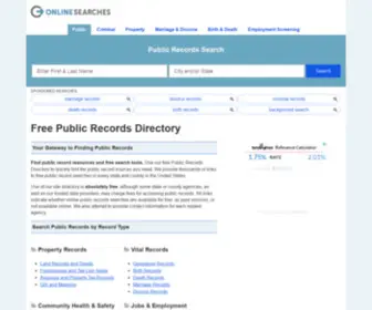 Recordsproject.com(Public Records Search) Screenshot