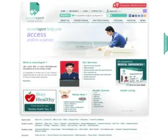 RecordXpert.com(Medical records online) Screenshot