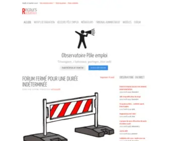 Recours-Radiation.fr(Pole emploi et vos droits face aux sanctions : forum pôle emploi) Screenshot