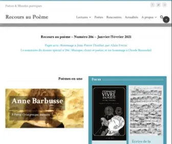 Recoursaupoeme.fr(N°211) Screenshot