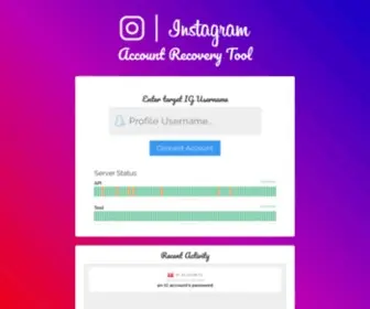 Recoverig.co(IG Recovery Tool) Screenshot