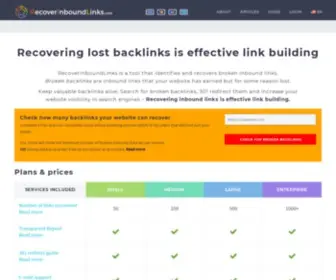 Recoverinboundlinks.com(Recoverinboundlinks) Screenshot