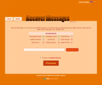 Recovermessages.com(Recover Messages) Screenshot