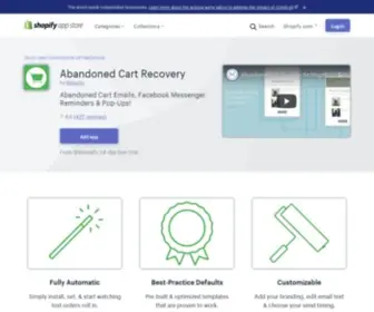Recovermycart.com(Ecommerce Plugins for Online Stores) Screenshot