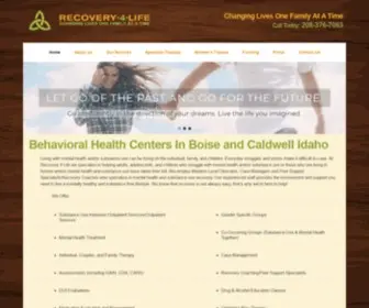 Recovery4Lifeidaho.com(Telehealth Based Addiction Treatment Center and Rehabilitation) Screenshot